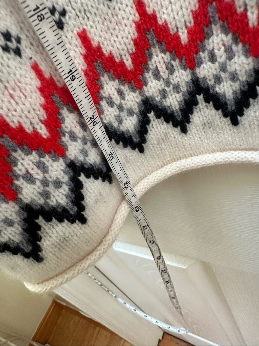 J Crew U.S. Ski & Snowboard Fair Isle Rollneck sweater vintage wool white red - Picture 6 of 11